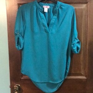 Blue Chiffon Shirt